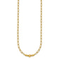 Polished Graduated Beads Paperclip Link Necklace - WBC