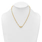 Polished Graduated Beads Paperclip Link Necklace - WBC