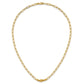 Polished Graduated Beads Paperclip Link Necklace - WBC