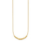 Polished Diamond-cut and Square Beaded Necklace Plus Extender - WBC
