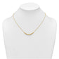 Polished Diamond-cut and Square Beaded Necklace Plus Extender - WBC
