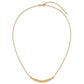Polished Diamond-cut and Square Beaded Necklace Plus Extender - WBC