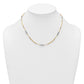 Two-Tone Woven Bars and Diamond-cut Beads Necklace - WBC