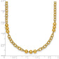 Polished Fancy Beaded and Cable Link Necklace - WBC