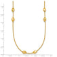 Polished and Brushed Oval Beaded 5-Station Necklace - WBC