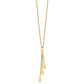 Polished Oval 3-Dangles Necklace Plus Extender - WBC