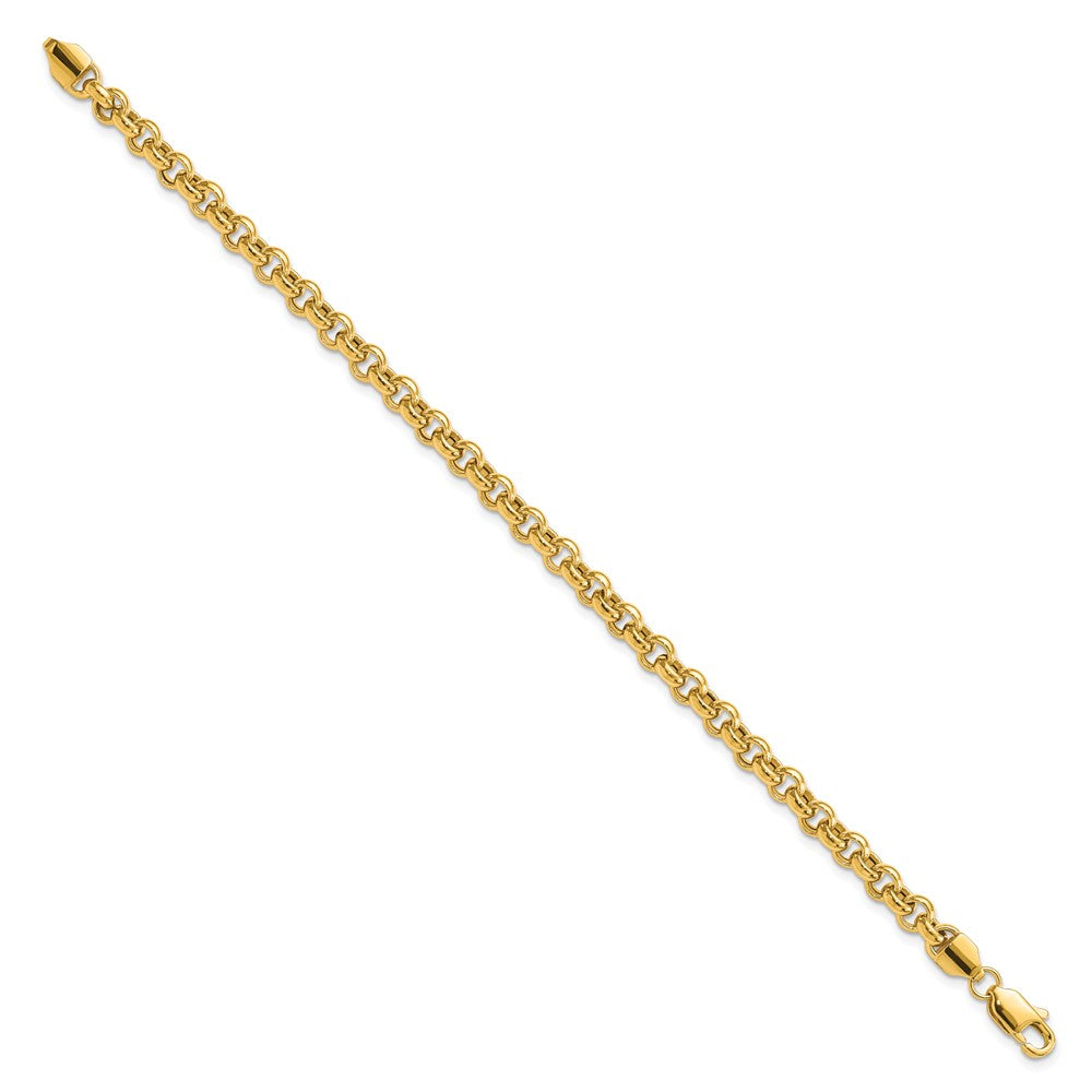 Polished Fancy Rolo Link Bracelet - WBC