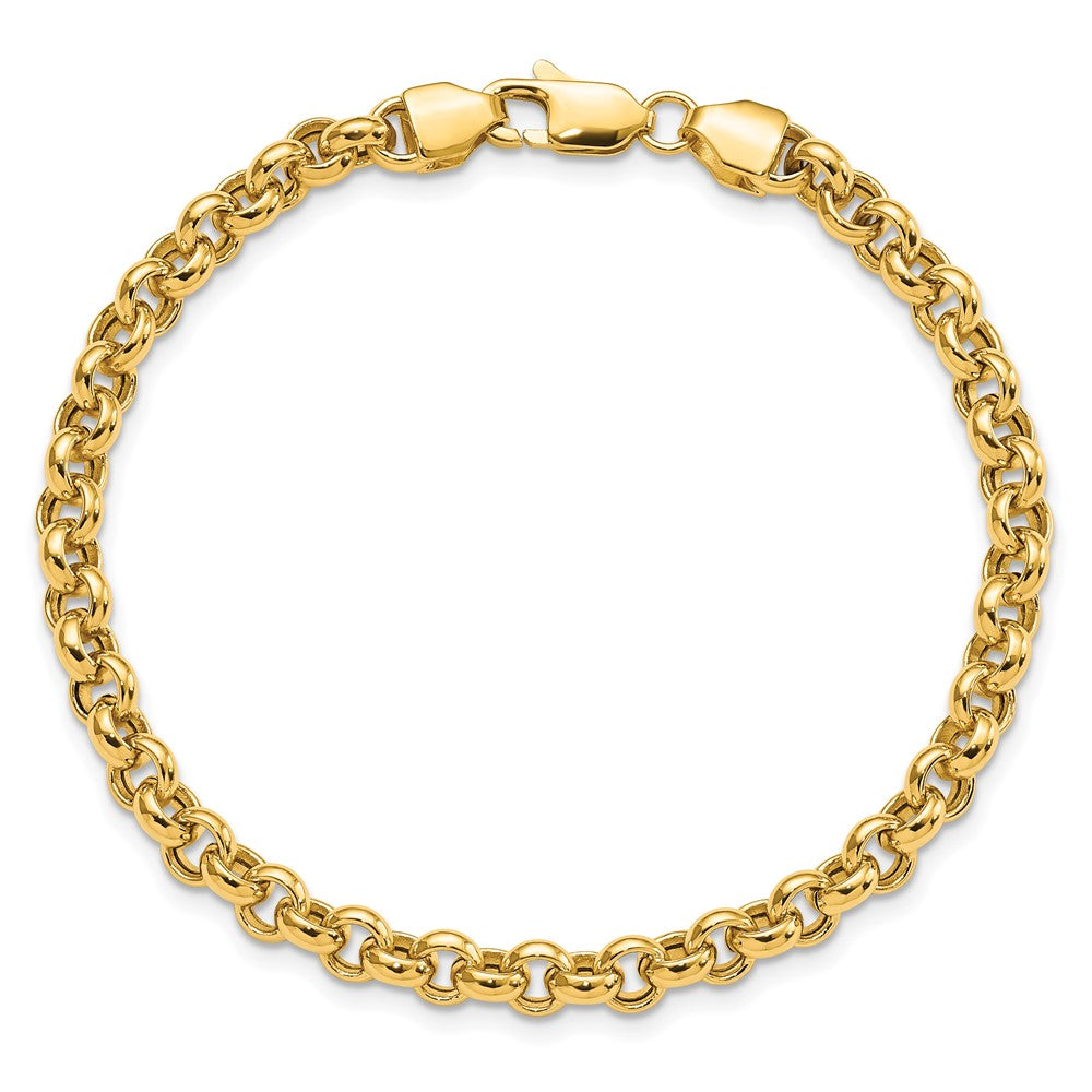 Polished Fancy Rolo Link Bracelet - WBC