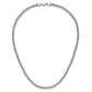 Polished Fancy Rolo Link Necklace - WBC