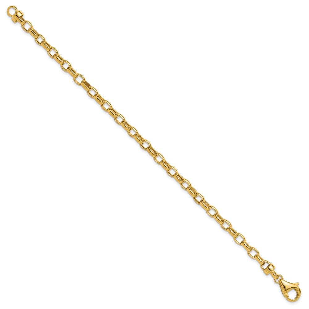 Polished Fancy Oval Link Bracelet - WBC
