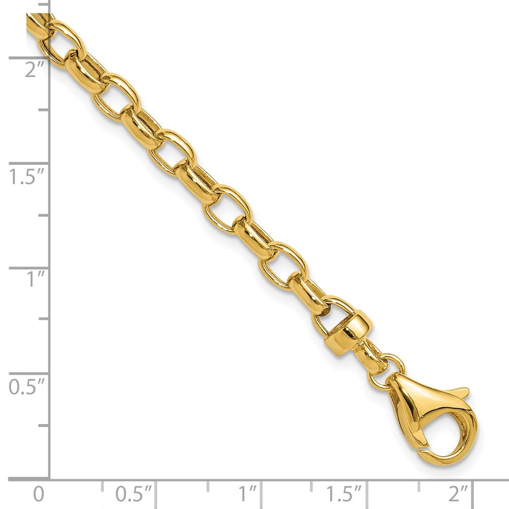 Polished Fancy Oval Link Bracelet - WBC