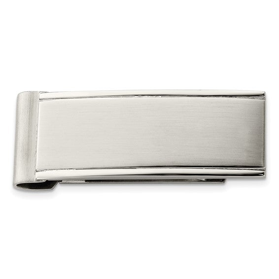 Stainless Steel Brushed and Polished Money Clips