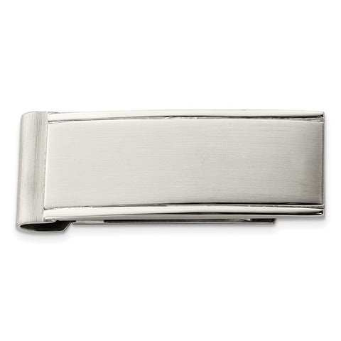 Stainless Steel Brushed and Polished Money Clips