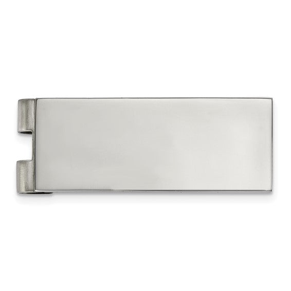 Chisel Stainless Steel Polished Money Clip