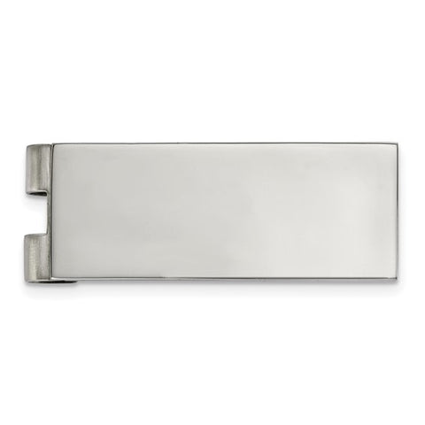 Chisel Stainless Steel Polished Money Clip