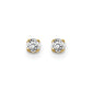 14ky .10ct. I2 K-L Diamond Stud Push-on Post Earrings - WBC