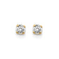 14ky .15ct. I2 K-L Diamond Stud Push-on Post Earrings - WBC