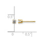14ky .15ct. I2 K-L Diamond Stud Push-on Post Earrings - WBC