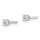 14kw .15ct I2 K-L Diamond Stud Push-on Post Earrings - WBC