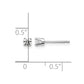 14kw .20ct I2 K-L Diamond Stud Push-on Post Earrings - WBC