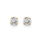 14ky .25ct. I2 K-L Diamond Stud Push-on Post Earrings - WBC