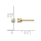 14ky .25ct. I2 K-L Diamond Stud Push-on Post Earrings - WBC