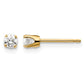 25ct I2 K-L Diamond Stud Push-on Post Earrings - WBC