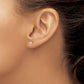 14kw .25ct I2 K-L Diamond Stud Push-on Post Earrings - WBC