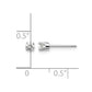 14kw .25ct I2 K-L Diamond Stud Push-on Post Earrings - WBC