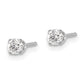 14kw .30ct I2 K-L Diamond Stud Push-on Post Earrings - WBC