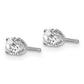 14kw .40ct I2 K-L Diamond Stud Push-on Post Earrings - WBC