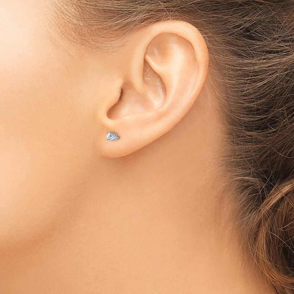 14kw .40ct I2 K-L Diamond Stud Push-on Post Earrings - WBC