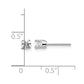 14kw .40ct I2 K-L Diamond Stud Push-on Post Earrings - WBC