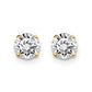 14ky .85ct. I2 K-L Diamond Stud Push-on Post Earrings - WBC