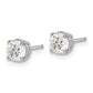 14kw 1.00ct I1 J-K Diamond Stud Push-on Post Earrings - WBC