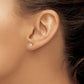 14y .25ct. I1 J-K Diamond Stud Push-on Post Earrings - WBC