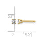 14y .25ct. I1 J-K Diamond Stud Push-on Post Earrings - WBC