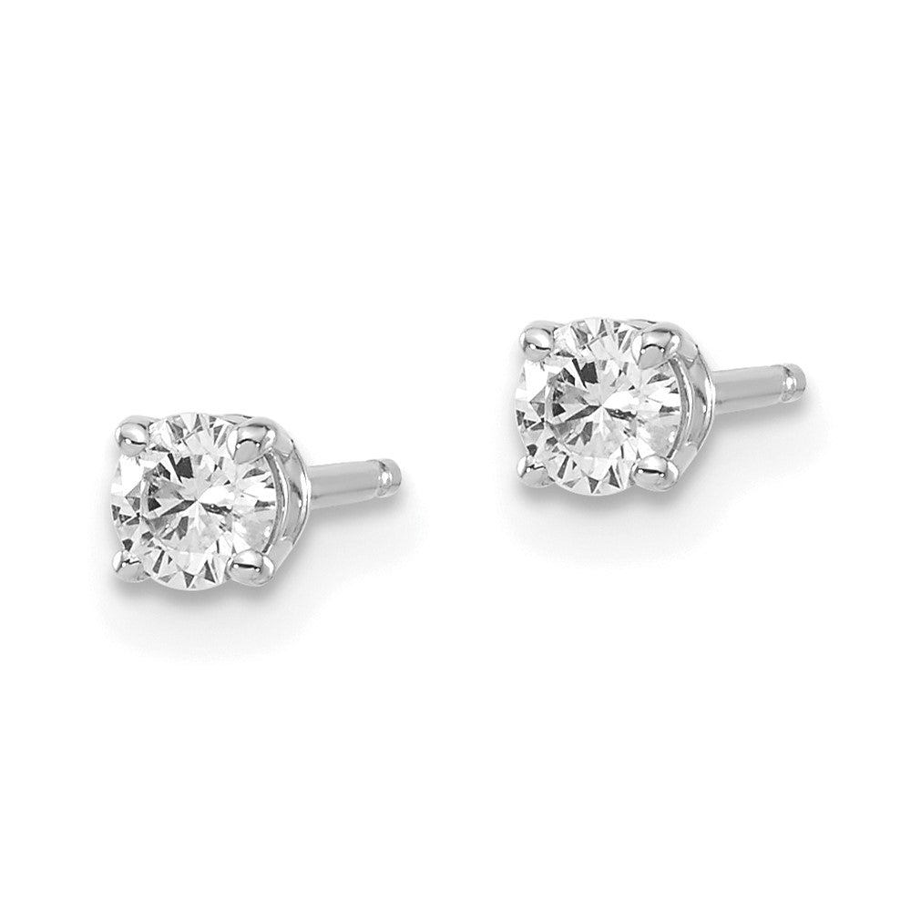 14kw .25ct I1 J-K Diamond Stud Push-on Post Earrings - WBC