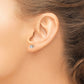 14kw .25ct I1 J-K Diamond Stud Push-on Post Earrings - WBC