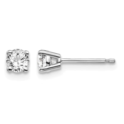 14kw .30ct I1 J-K Diamond Stud Push-on Post Earrings - WBC