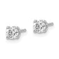 14kw .40ct I1 J-K Diamond Stud Push-on Post Earrings - WBC