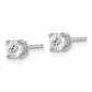 14kw .50ct I1 J-K Diamond Stud Push-on Post Earrings - WBC