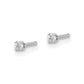 14kw .05ct I1 J-K Diamond Stud Push-on Post Earrings - WBC