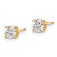 14y .75ct. I1 J-K Diamond Stud Push-on Post Earrings - WBC