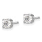 .85ct I1 J-K Diamond Stud Push-on Post Earrings - WBC