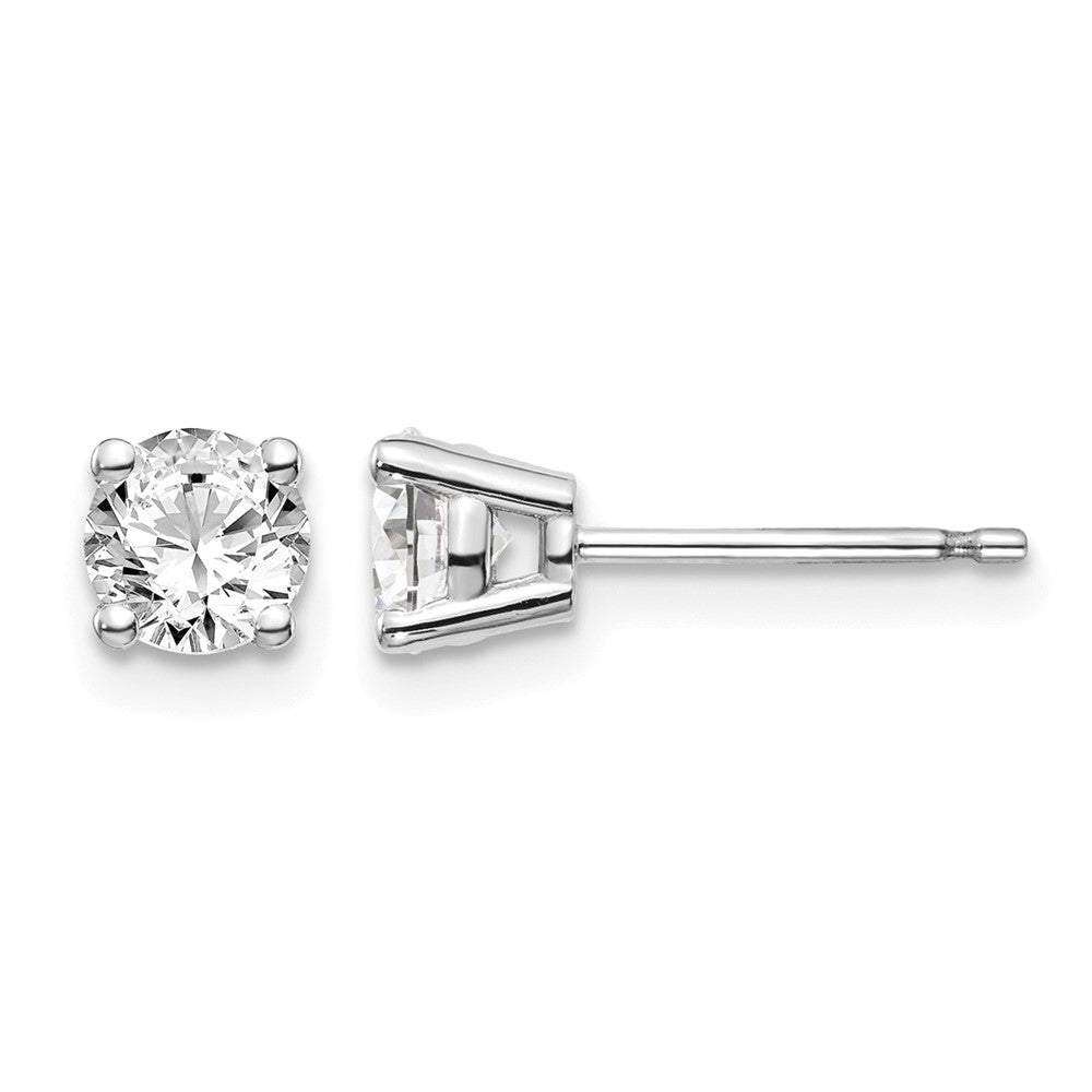 .85ct I1 J-K Diamond Stud Push-on Post Earrings - WBC