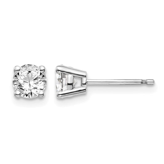 .85ct I1 J-K Diamond Stud Push-on Post Earrings - WBC