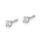 14kw .10ct SI3 G-I Diamond Stud Thread on/off Post Earrings - WBC