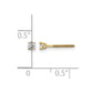 14ky .15ct. SI3 G-I Diamond Stud Thread on/off Post Earrings - WBC