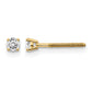15ct SI3 G-I Diamond Stud Thread on/off Post Earrings - WBC